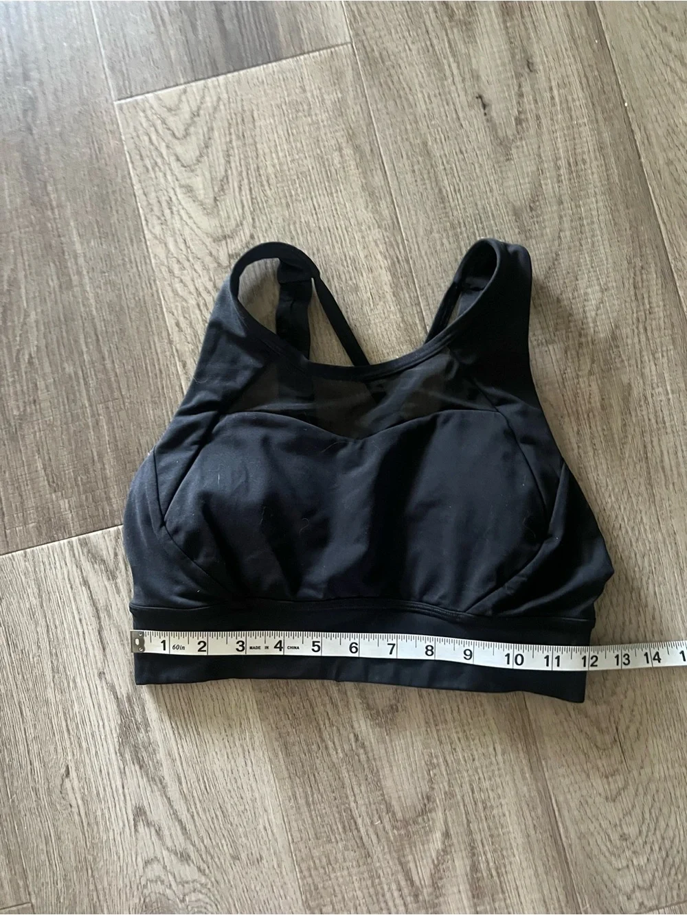 lululemon athletica Black High-Support Sports Bra with Mesh Insets